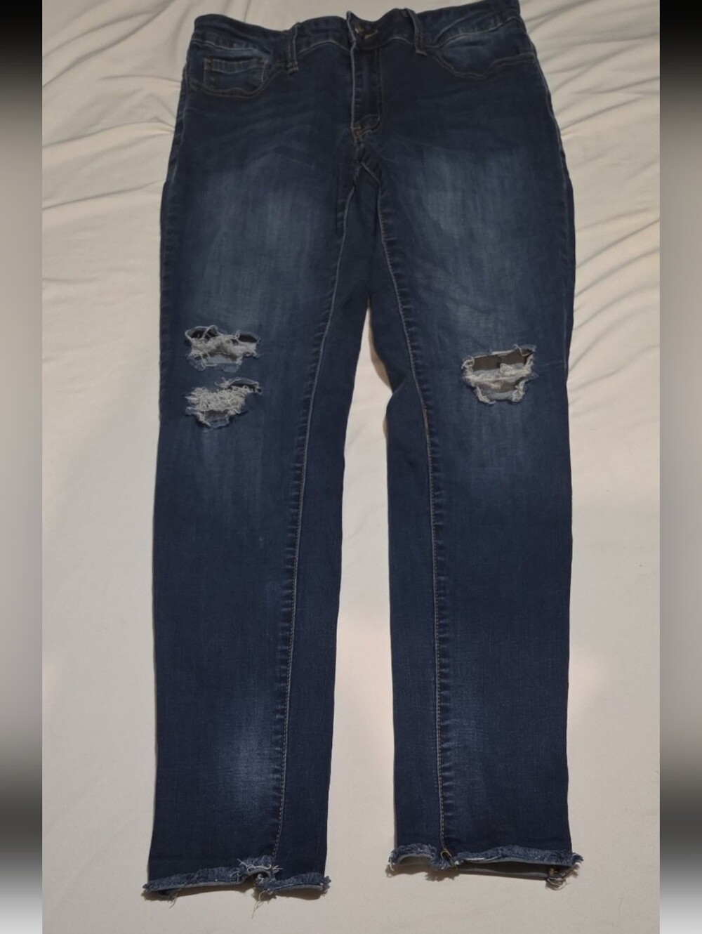 Nature Women's size 9 denim distressed jeans #11